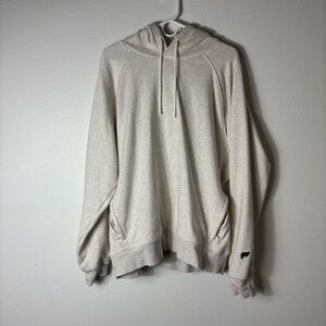 Fabletics Women’s Cream Hoodie with Logo Detail size XL